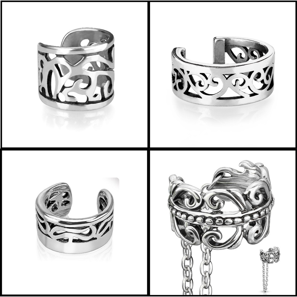 S1-S) Vintage Style Ear Cuff Set